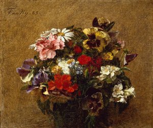 Kukkakimppu tekijältä Ignace Henri Jean Fantin Latour