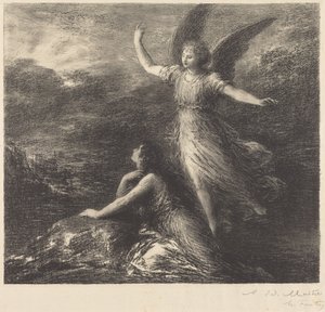 Debyytti teoksesta "Paratiisi ja peri" (2. laatta) tekijältä Henri Fantin-Latour