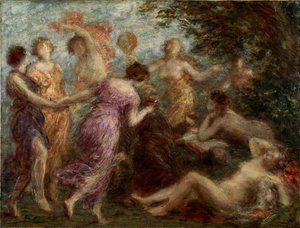 Pyhän Antoniuksen kiusaaminen tekijältä Henri Fantin Latour