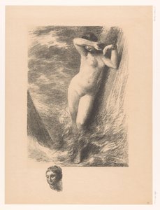 Andromeda ketjutettuna kiveen vedessä Andromede tekijältä Ignace Henri Jean Fantin Latour