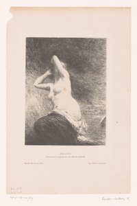 Ariadne jäi Naxoksen saarelle Ariane (otsikko esineessä) tekijältä Ignace Henri Jean Fantin Latour