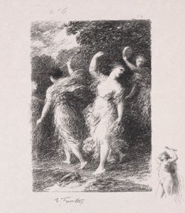 Bacchus tekijältä Ignace Henri Jean Fantin Latour