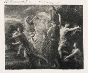 Troijalaisten tanssi tekijältä Ignace Henri Jean Fantin Latour
