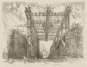 Englannin sotatyö: The Gantry (kauppiastelakka) tekijältä Ignace Henri Jean Fantin Latour