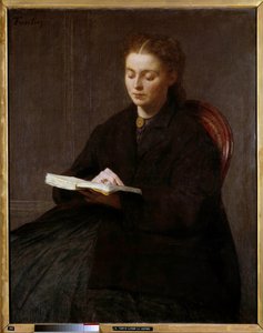 Henri Fantin Latourin lukemamaalaus (Fantin-Latour tekijältä Ignace Henri Jean Fantin-Latour