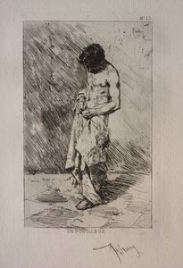 Mies etsii kirppuja tekijältä Ignace Henri Jean Fantin Latour