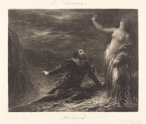 Manfred ja Astarte (2. levy) tekijältä Ignace Henri Jean Fantin Latour