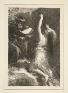 Parsifal: acte II, ?vocation de Kundry (Parsifal: Act II, Evocation of Kundry) tekijältä Ignace Henri Jean Fantin Latour