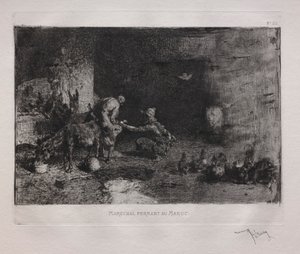 Muulin kenkiminen Marokossa tekijältä Ignace Henri Jean Fantin Latour