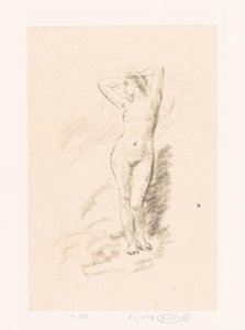 Tutkimus seisovasta alastomasta naisesta tekijältä Ignace Henri Jean Fantin Latour