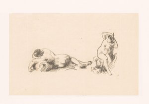 Tutkimusarkki kahdella alastomalla naisella tekijältä Ignace Henri Jean Fantin Latour