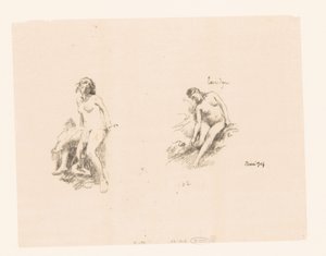 Tutkimusarkki kahdella alastomalla naisella tekijältä Ignace Henri Jean Fantin-Latour