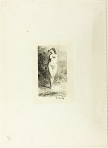 Tutkimus seisovasta naisesta edestä katsottuna tekijältä Ignace Henri Jean Fantin Latour