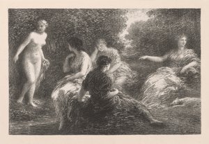 Uimarit tekijältä Ignace Henri Jean Fantin Latour