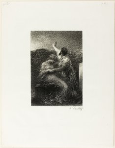 Magus Balthasar ja Fatima tekijältä Ignace Henri Jean Fantin Latour