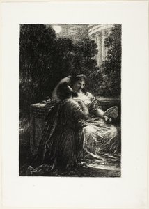 Troijalaiset Carthagessa: Act III, Love Duet tekijältä Ignace Henri Jean Fantin Latour