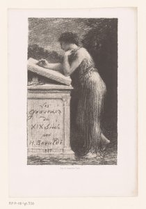 Titelprent voor: XIX vuosisadan kaivertajat Litografia tekijältä Ignace Henri Jean Fantin Latour