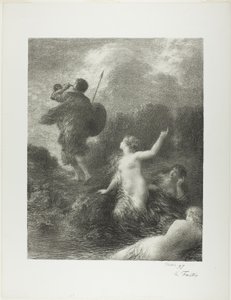 Jumalien hämärä: Siegfried ja Reinin neitsyt tekijältä Ignace Henri Jean Fantin Latour