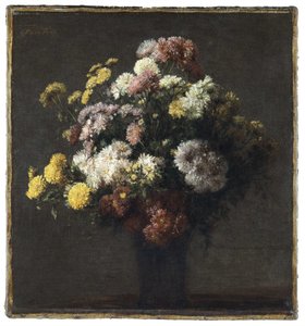 Maljakko krysanteemien kanssa tekijältä Henri Fantin Latour