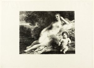 Venus ja Cupid, toinen levy tekijältä Ignace Henri Jean Fantin Latour