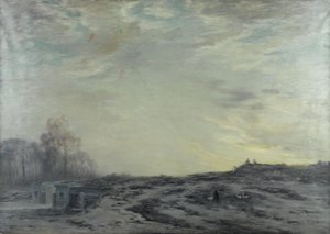 La Banlieue de Paris aux environs des fortifications, n. 1923 (öljy kankaalle) tekijältä Henri Foreau