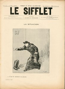 The Whistle, numero 14, mustavalkoinen satiirinen tekijältä Henri Gabriel Ibels
