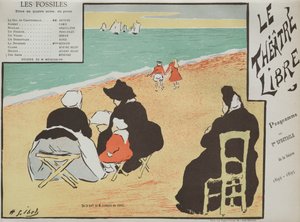 The Fossils Program Théâtre Librestä, 1892. tekijältä Henri Gabriel Ibels