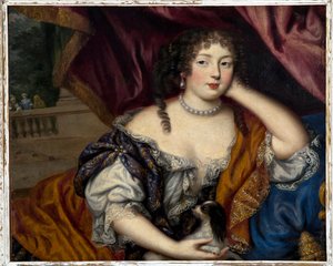 Louise Renee de Penancoet de Keroual (1649-1734) Portsmouthin ja Aubignyn herttuatar - Louise Renee de Penancoet de Kerouallen muotokuva, Englannin kuninkaan Charles II:n (1630-1685) suosikkiemäntä