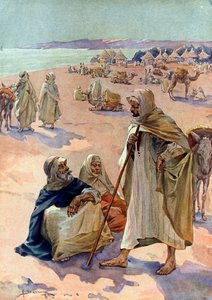 Näkymä maurien Brakna-marssille Podorin alueella Senegalissa, 1700-luvun alussa (maurien markkinat lähellä Podoria, Senegal