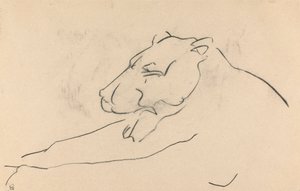 Makaava lioness tekijältä Henri Gaudier-Brzeska
