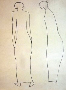Siluetit (promenaderit) tekijältä Henri Gaudier-Brzeska