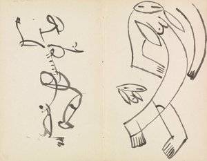 Tutkimuksia kahdesta tanssivasta hahmosta tekijältä Henri Gaudier-Brzeska