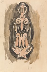 Tutkimus veistoksellista pylvästä varten tekijältä Henri Gaudier-Brzeska