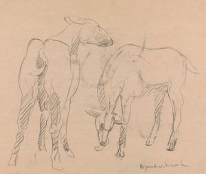 Kaksi vuohetta tekijältä Henri Gaudier-Brzeska