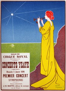 Konsertit Ysaye kuninkaallisessa sirkuksessa Brysselissä tekijältä Henri Georges Jean Isidore Meunier