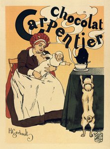Mainos suklaajuomalle Carpentier, n. 1900 (juliste)