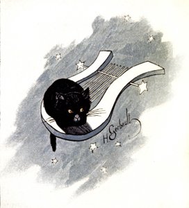 Le Chat Noir, pariisilainen kabaree, n. 1900 (kuva)