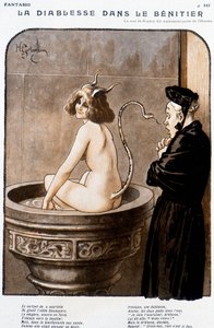 The Devil in the Benitier - kirjoittanut Henry Gerbault (1863-1930), elokuvassa "" Fantasio" 1.2.1926