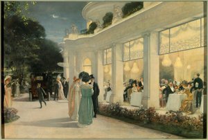 Illallinen Pre Catelanissa (Pre-Catelan) tekijältä Henri Gervex