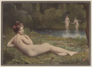 Kesän ilot (väri litho) tekijältä Henri Guinier