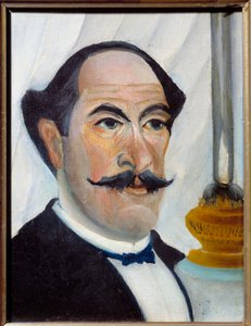 Henri Rousseau dit Le Douanier Rousseaun omakuva lamppumaalauksella tekijältä Henri J.F. Rousseau