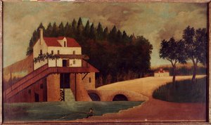 Mylly, noin 1896 tekijältä Henri J.F. Rousseau