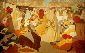 H.Evenepoel, Orangenmarkt in Blidah