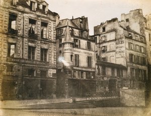 Näkymä Parisian Street -kadulta kohti Hotel de Villeä, n. 1851 (kalotyyppikuva)
