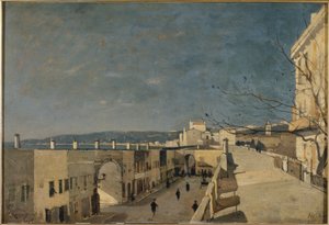 Laituri Nizzassa, Les Ponchettesissa tekijältä Henri Joseph Harpignies