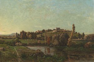 Maisema Auvergnessa, 1870. tekijältä Henri Joseph Harpignies
