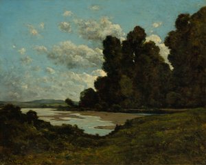 Loire-joki Neversissä tekijältä Henri Joseph Harpignies