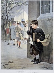 Maltillisesti - Geoffroyn akvarelli elokuvassa "" Le Figaro Illustré"", toukokuu 1901 tekijältä Henri Jules Jean Geoffroy