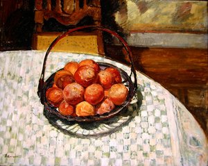 Hedelmäkori (öljy kankaalle) tekijältä Henri Lebasque