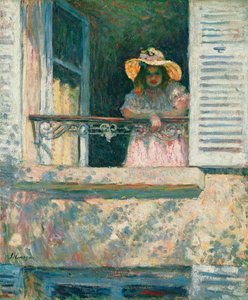 Tyttö ikkunassa; Tyttö ikkunalla, n. 1903-1904 tekijältä Henri Lebasque